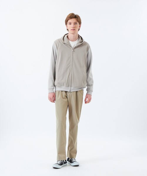 MACKINTOSH PHILOSOPHY(マッキントッシュ フィロソフィー)の「ブリテック コンビパーカ 針抜きジャージー(パーカー・メンズ・グレー系その他/ブラック・38/40)」の10枚目の写真