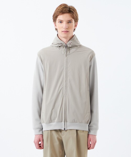 MACKINTOSH PHILOSOPHY(マッキントッシュ フィロソフィー)の「ブリテック コンビパーカ 針抜きジャージー(パーカー・メンズ・グレー系その他/ブラック・38/40)」の12枚目の写真
