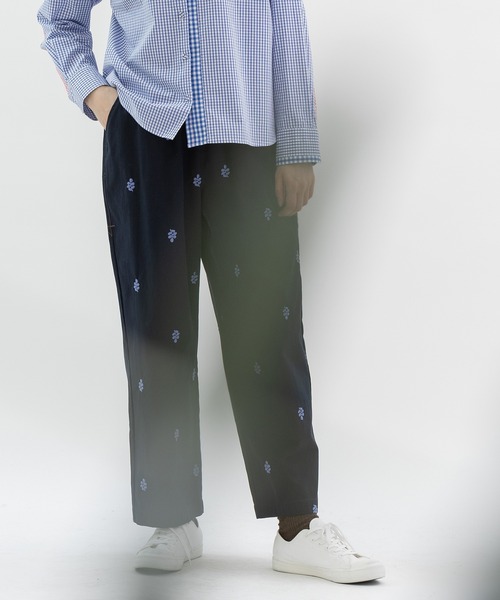 nop de nod（ノップドゥノッド）の「ユーカリ刺繍チノクロス・デニムパンツ（その他パンツ・レディース・ベージュ/ネイビー/インディゴブルー・3）」の7枚目の写真