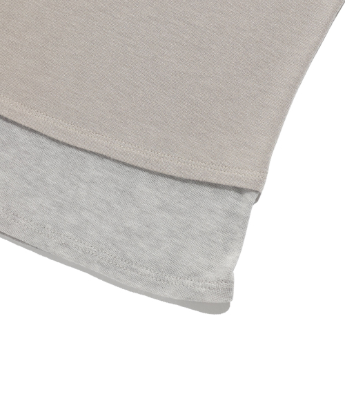NICE GHOST CLUB(ナイスゴーストクラブ)の「TATTOO LAYERED レイヤード長袖Tシャツ グレー(NG2GFFT554A)(Tシャツ/カットソー・レディース・グレー・SMALL/MEDIUM)」の6枚目の写真