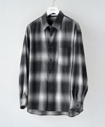【STUDIOUS】Fine Wool Smooth Check Shirts