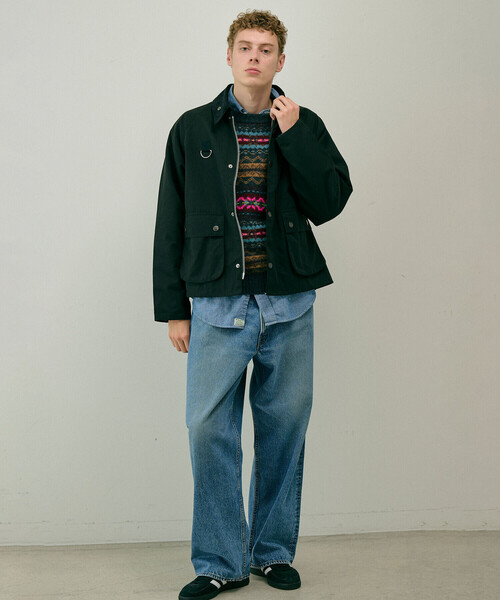 Barbour(バブアー)の「Barbour | 〈別注〉PEACH BLYTH ショートジャケット MEN(カバーオール・メンズ・オフホワイト/オリーブ/ブラック・L/M/XL)」の7枚目の写真