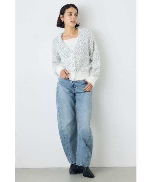 AZUL by moussy(アズールバイマウジー)の「柄アソートニットカーディガン 秋服 冬服 アニマル柄 レオパード柄 ヒョウ柄 牛柄 カウ柄(カーディガン/ボレロ・レディース・ホワイト系その他/ブラック系その他/グレー系その他/ブラウン系その他・FREE)」の9枚目の写真