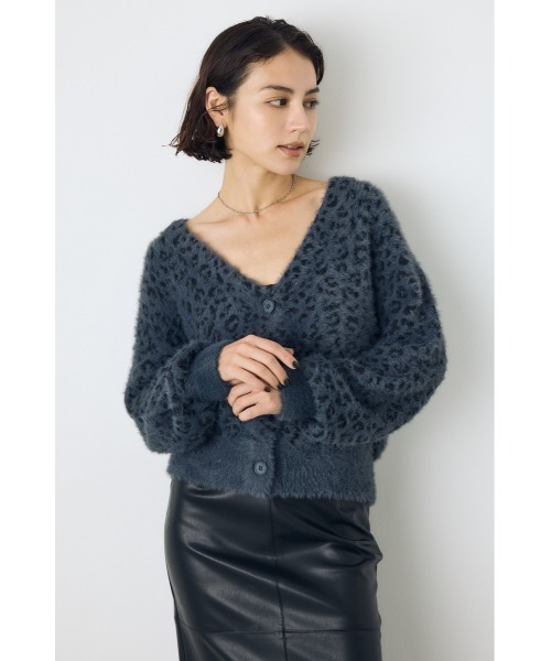AZUL by moussy(アズールバイマウジー)の「柄アソートニットカーディガン 秋服 冬服 アニマル柄 レオパード柄 ヒョウ柄 牛柄 カウ柄(カーディガン/ボレロ・レディース・ホワイト系その他/ブラック系その他/グレー系その他/ブラウン系その他・FREE)」の14枚目の写真