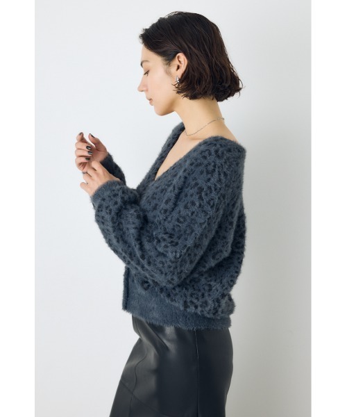 AZUL by moussy(アズールバイマウジー)の「柄アソートニットカーディガン 秋服 冬服 アニマル柄 レオパード柄 ヒョウ柄 牛柄 カウ柄(カーディガン/ボレロ・レディース・ホワイト系その他/ブラック系その他/グレー系その他/ブラウン系その他・FREE)」の16枚目の写真