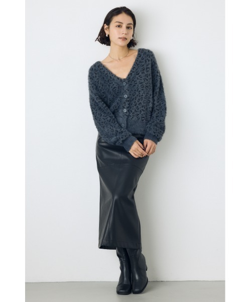 AZUL by moussy(アズールバイマウジー)の「柄アソートニットカーディガン 秋服 冬服 アニマル柄 レオパード柄 ヒョウ柄 牛柄 カウ柄(カーディガン/ボレロ・レディース・ホワイト系その他/ブラック系その他/グレー系その他/ブラウン系その他・FREE)」の18枚目の写真