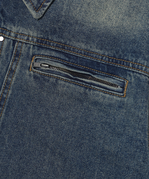 RAYFIKERS（レイフィカース）の「ブラシ切り替えデニムジャケット MQ1JU019_INDIGO（デニムジャケット・メンズ・その他・95/105）」の4枚目の写真