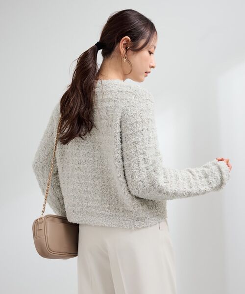 COHINA(コヒナ)の「ミックスツイードゴールドボタンカーディガン 【低身長・小柄女性】(カーディガン/ボレロ・レディース・グレー/ブラック/オフホワイト・ONE SIZE)」の19枚目の写真