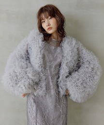 Kana（カナ）の「ボリュームチュールジャケット パーティー 結婚式 お呼ばれ オケージョン デイリー（その他アウター）」