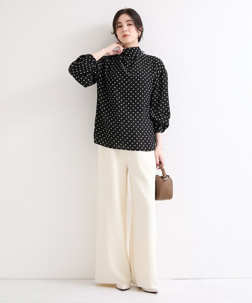 le cercle ADAM ET ROPE'(ルセルクルアダムエロペ)の「ドットブラウス(シャツ/ブラウス・レディース・ブラウン/ブラック系その他・FREE)」の5枚目の写真