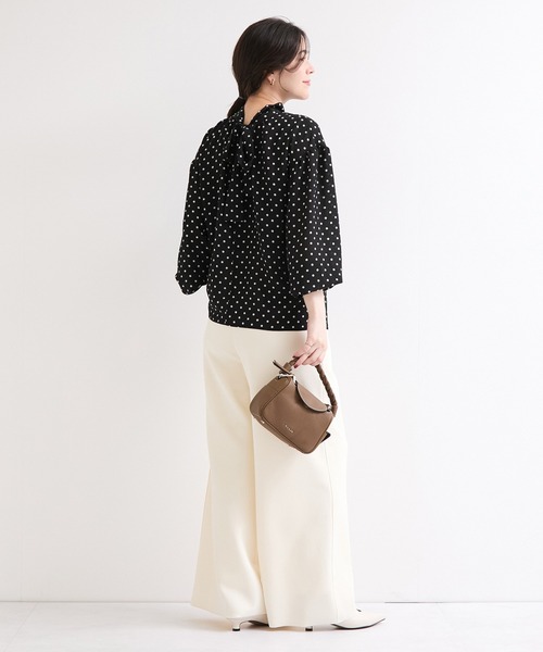 le cercle ADAM ET ROPE'(ルセルクルアダムエロペ)の「ドットブラウス(シャツ/ブラウス・レディース・ブラウン/ブラック系その他・FREE)」の6枚目の写真