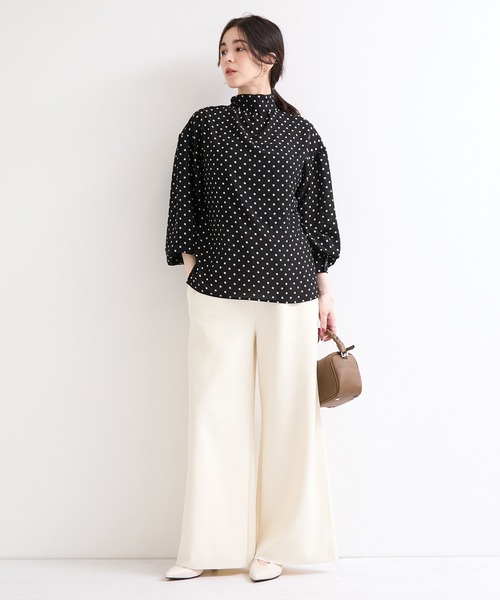 le cercle ADAM ET ROPE'(ルセルクルアダムエロペ)の「ドットブラウス(シャツ/ブラウス・レディース・ブラウン/ブラック系その他・FREE)」の7枚目の写真