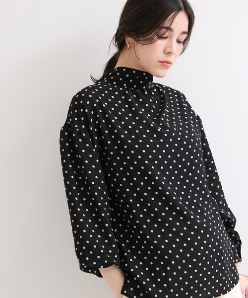 le cercle ADAM ET ROPE'(ルセルクルアダムエロペ)の「ドットブラウス(シャツ/ブラウス・レディース・ブラウン/ブラック系その他・FREE)」の8枚目の写真