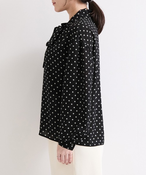 le cercle ADAM ET ROPE'(ルセルクルアダムエロペ)の「ドットブラウス(シャツ/ブラウス・レディース・ブラウン/ブラック系その他・FREE)」の11枚目の写真