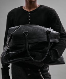 ANDER HUNK（アンダーハンク）の「Crocodile Emboss Big Boston Bag/クロコエンボスビッグボストンバッグ（ボストンバッグ）」