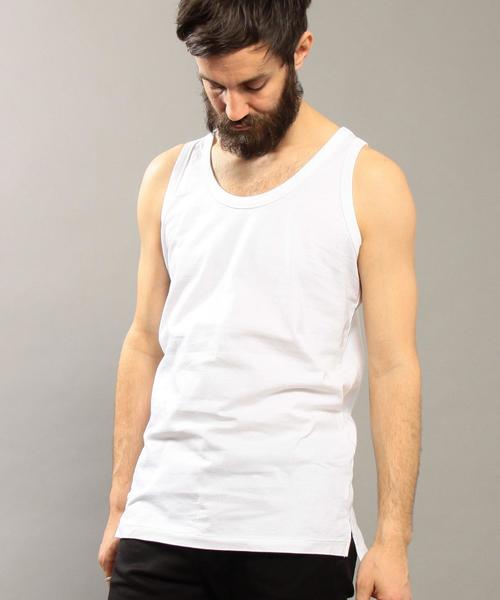 BEAUTY&YOUTH UNITED ARROWS（ビューティーアンドユースユナイテッドアローズ）の「BY ∴ ロング タンクトップ MADE IN JAPAN◆（タンクトップ・メンズ・ホワイト/ブラック・SMALL/MEDIUM/LARGE）」の4枚目の写真