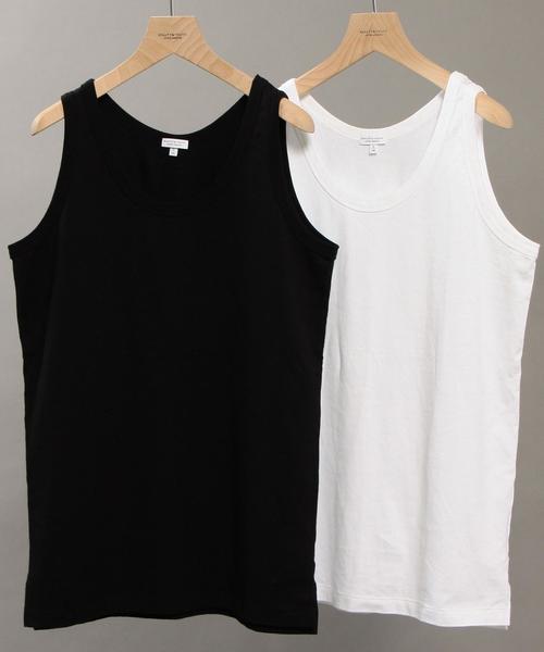 BEAUTY&YOUTH UNITED ARROWS（ビューティーアンドユースユナイテッドアローズ）の「BY ∴ ロング タンクトップ MADE IN JAPAN◆（タンクトップ・メンズ・ホワイト/ブラック・SMALL/MEDIUM/LARGE）」の7枚目の写真