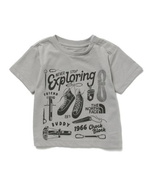 こども ビームス(コドモビームス)の「THE NORTH FACE / 16S グラフィック Tシャツ(80~140)(Tシャツ/カットソー・キッズ・ライトグレー/グリーン・140/110/130/100/120/90t)」の2枚目の写真
