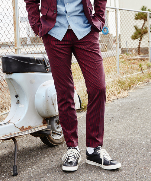 HYSTERIC GLAMOUR(ヒステリックグラマー)の「スリムスラックスPT(スラックス・メンズ・ネイビー/ブラック系その他・SMALL/LARGE/MEDIUM)」の2枚目の写真