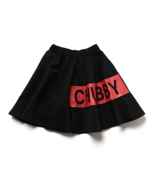 CHUBBYGANG(チャビーギャング)の「ボックスロゴサーキュラースカート(スカート・キッズ・ブラック・110/130/150/140/160/100/120)」の8枚目の写真