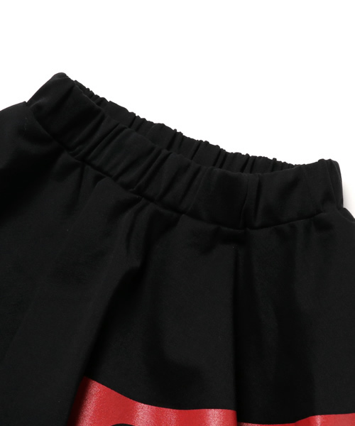 CHUBBYGANG(チャビーギャング)の「ボックスロゴサーキュラースカート(スカート・キッズ・ブラック・110/130/150/140/160/100/120)」の3枚目の写真