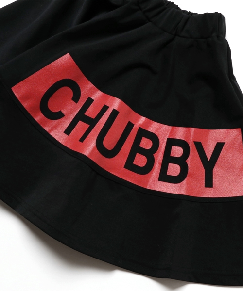 CHUBBYGANG(チャビーギャング)の「ボックスロゴサーキュラースカート(スカート・キッズ・ブラック・110/130/150/140/160/100/120)」の4枚目の写真