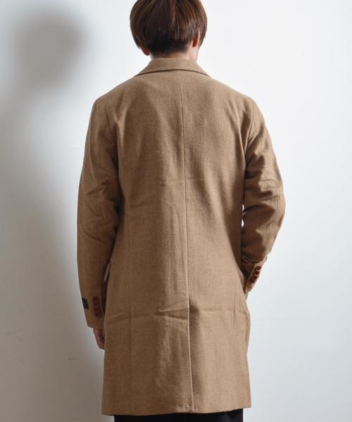SHIPS JET BLUE（シップスジェットブルー）の「SHIPS JET BLUE: ウールチェスターコート 16AW■（チェスターコート・メンズ・キャメル/グレー/チャコールグレー/ネイビー/オリーブ・SMALL/LARGE/MEDIUM/X-LARGE）」の9枚目の写真