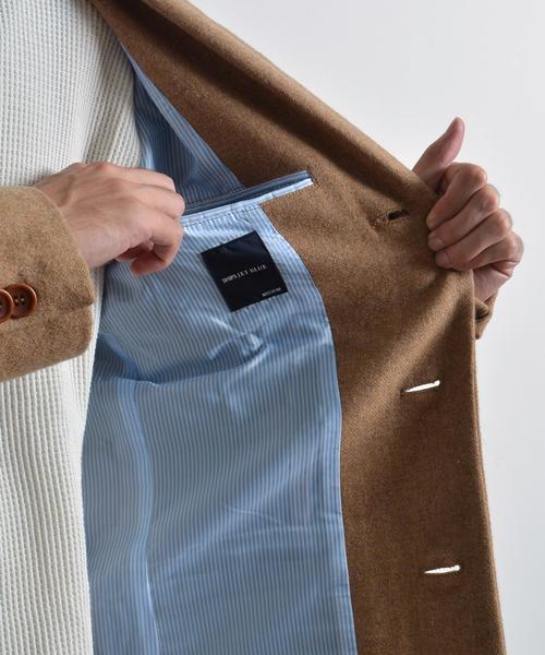 SHIPS JET BLUE（シップスジェットブルー）の「SHIPS JET BLUE: ウールチェスターコート 16AW■（チェスターコート・メンズ・キャメル/グレー/チャコールグレー/ネイビー/オリーブ・SMALL/LARGE/MEDIUM/X-LARGE）」の13枚目の写真