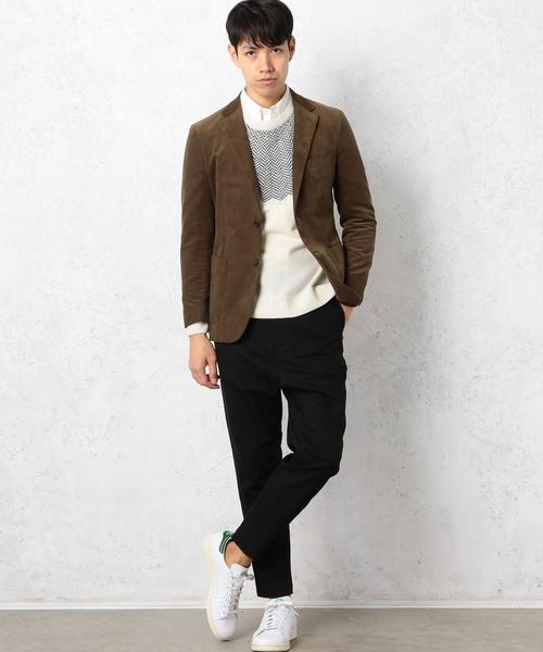 green label relaxing（グリーンレーベルリラクシング）の「KT コーデュロイ NT 2B ジャケット◆（テーラードジャケット・メンズ・ブラウン/ネイビー・SMALL/X-LARGE/MEDIUM/LARGE）」の18枚目の写真