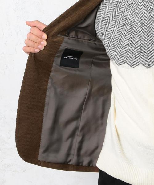 green label relaxing（グリーンレーベルリラクシング）の「KT コーデュロイ NT 2B ジャケット◆（テーラードジャケット・メンズ・ブラウン/ネイビー・SMALL/X-LARGE/MEDIUM/LARGE）」の13枚目の写真
