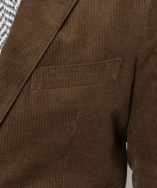 green label relaxing（グリーンレーベルリラクシング）の「KT コーデュロイ NT 2B ジャケット◆（テーラードジャケット・メンズ・ブラウン/ネイビー・SMALL/X-LARGE/MEDIUM/LARGE）」の3枚目の写真