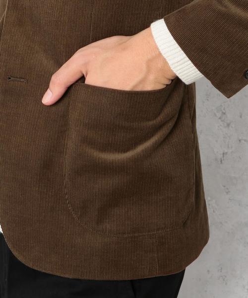 green label relaxing（グリーンレーベルリラクシング）の「KT コーデュロイ NT 2B ジャケット◆（テーラードジャケット・メンズ・ブラウン/ネイビー・SMALL/X-LARGE/MEDIUM/LARGE）」の4枚目の写真