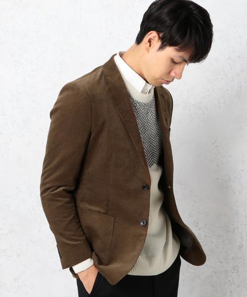 green label relaxing（グリーンレーベルリラクシング）の「KT コーデュロイ NT 2B ジャケット◆（テーラードジャケット・メンズ・ブラウン/ネイビー・SMALL/X-LARGE/MEDIUM/LARGE）」の9枚目の写真