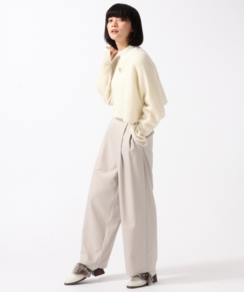 HARE（ハレ）の「２ピースマルチWAYニットプルオーバー(HARE)（ニット/セーター・レディース・オフホワイト/ブラウン/ネイビー・FREE）」の20枚目の写真