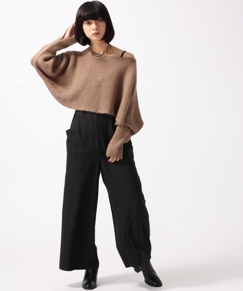 HARE（ハレ）の「２ピースマルチWAYニットプルオーバー(HARE)（ニット/セーター・レディース・オフホワイト/ブラウン/ネイビー・FREE）」の22枚目の写真