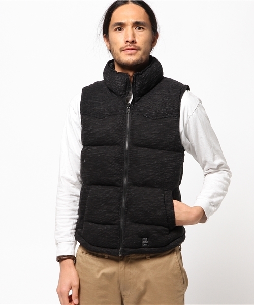 VENCEEXCHANGE（ヴァンスエクスチェンジ）の「リバーシブル中綿ベスト              （ダウンベスト・メンズ・ブラック/グレー・MEDIUM/LARGE）」の11枚目の写真