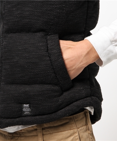 VENCEEXCHANGE（ヴァンスエクスチェンジ）の「リバーシブル中綿ベスト              （ダウンベスト・メンズ・ブラック/グレー・MEDIUM/LARGE）」の6枚目の写真