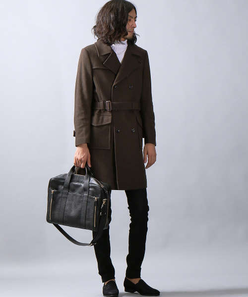 5351 POUR LES HOMMES（ゴーサンゴーイチプールオム）の「レザーブリーフケース（トートバッグ・メンズ・ブラック・FREE）」の12枚目の写真