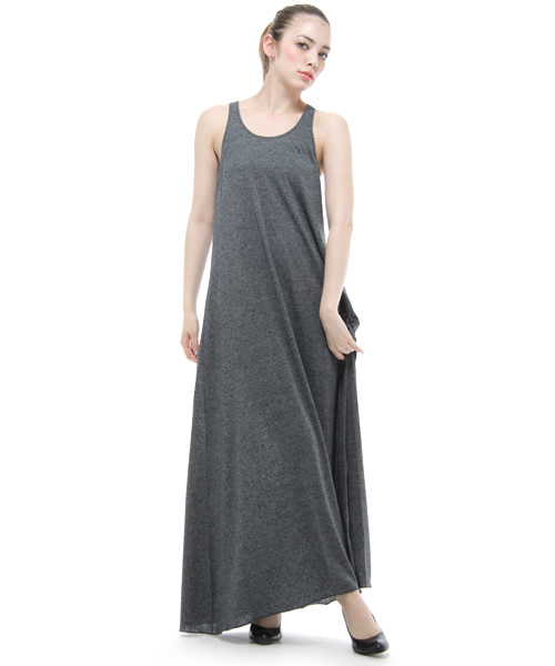 ROSE BUD（ローズバッド）の「MUSCLE TANK MAXI DRESS（ワンピース・レディース・グレー/チャコールグレー・ONE SIZE/ONE）」の2枚目の写真