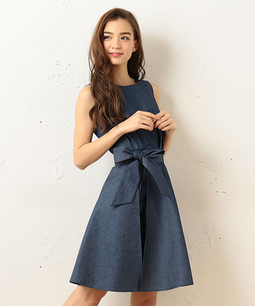 Royal Party ロイヤルパーティー の デニム風2wayワンピース ワンピース Wear