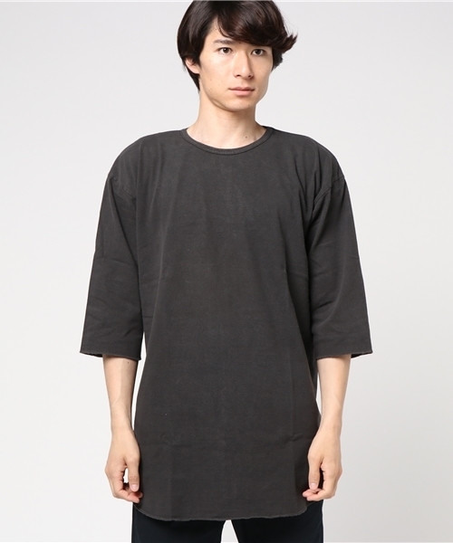 WEGO(ウィゴー)の「WEGO/ピグメント5分袖ラウンドカットソー(Tシャツ/カットソー・メンズ・オレンジ/スミクロ/ロイヤルブルー/レッド・LARGE/MEDIUM)」の8枚目の写真