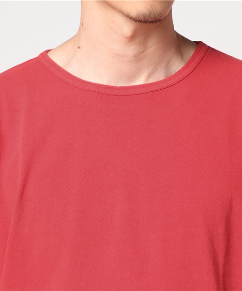 WEGO(ウィゴー)の「WEGO/ピグメント5分袖ラウンドカットソー(Tシャツ/カットソー・メンズ・オレンジ/スミクロ/ロイヤルブルー/レッド・LARGE/MEDIUM)」の15枚目の写真