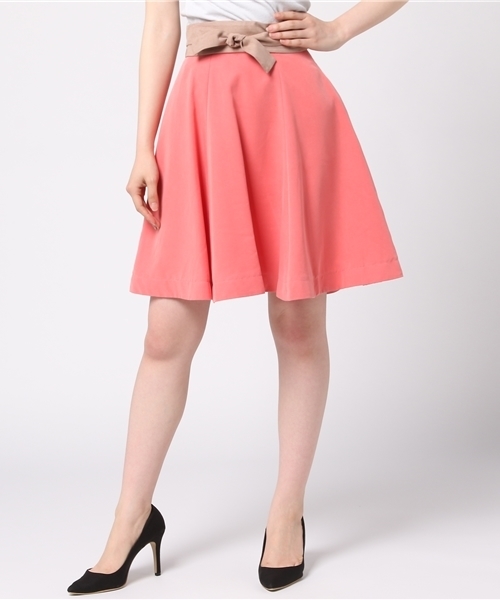 PROPORTION BODY DRESSING（プロポーションボディドレッシング）の「【CanCam7月号掲載】マイクロピーチフレアスカート（スカート・レディース・ブルー/オレンジ/ブルー系その他/ベビーピンク・1/2/3）」の13枚目の写真