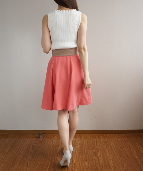 PROPORTION BODY DRESSING（プロポーションボディドレッシング）の「【CanCam7月号掲載】マイクロピーチフレアスカート（スカート・レディース・ブルー/オレンジ/ブルー系その他/ベビーピンク・1/2/3）」の15枚目の写真