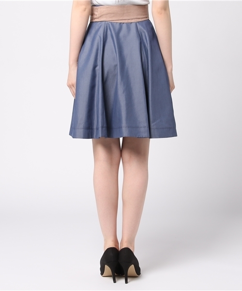 PROPORTION BODY DRESSING（プロポーションボディドレッシング）の「【CanCam7月号掲載】マイクロピーチフレアスカート（スカート・レディース・ブルー/オレンジ/ブルー系その他/ベビーピンク・1/2/3）」の7枚目の写真