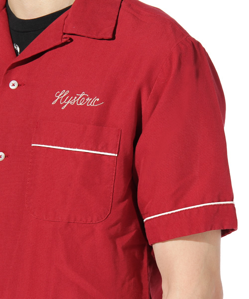 HYSTERIC GLAMOUR（ヒステリックグラマー）の「HYS TIMES pt 半袖ボーリングSH（シャツ/ブラウス・メンズ・レッド/ネイビー/ブラック・SMALL/MEDIUM/LARGE）」の10枚目の写真