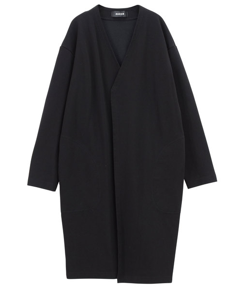 ZUCCa（ズッカ）の「(S)ダンボールジャージィー（カーディガン/ボレロ・レディース・ブラック/グレー・M size）」の2枚目の写真