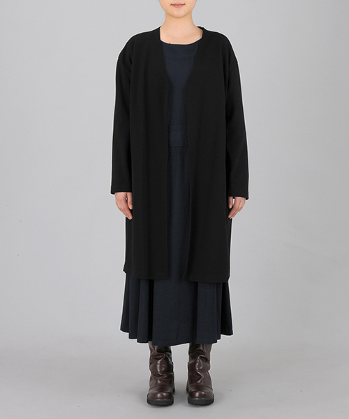 ZUCCa（ズッカ）の「(S)ダンボールジャージィー（カーディガン/ボレロ・レディース・ブラック/グレー・M size）」の10枚目の写真