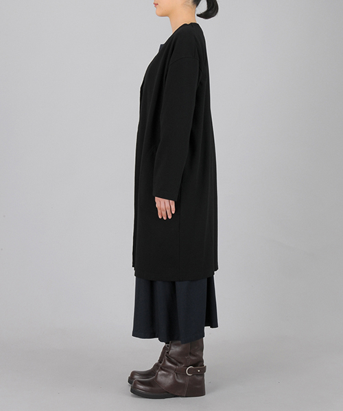 ZUCCa（ズッカ）の「(S)ダンボールジャージィー（カーディガン/ボレロ・レディース・ブラック/グレー・M size）」の12枚目の写真