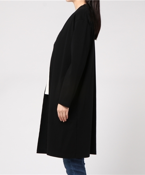 ZUCCa（ズッカ）の「(S)ダンボールジャージィー（カーディガン/ボレロ・レディース・ブラック/グレー・M size）」の3枚目の写真